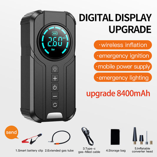 🛠️ منفاخ هواء متعدد الوظائف مع بطارية 15000mAh – 4 في 1