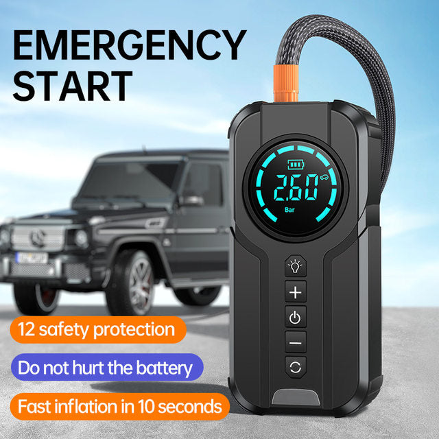 🛠️ منفاخ هواء متعدد الوظائف مع بطارية 15000mAh – 4 في 1