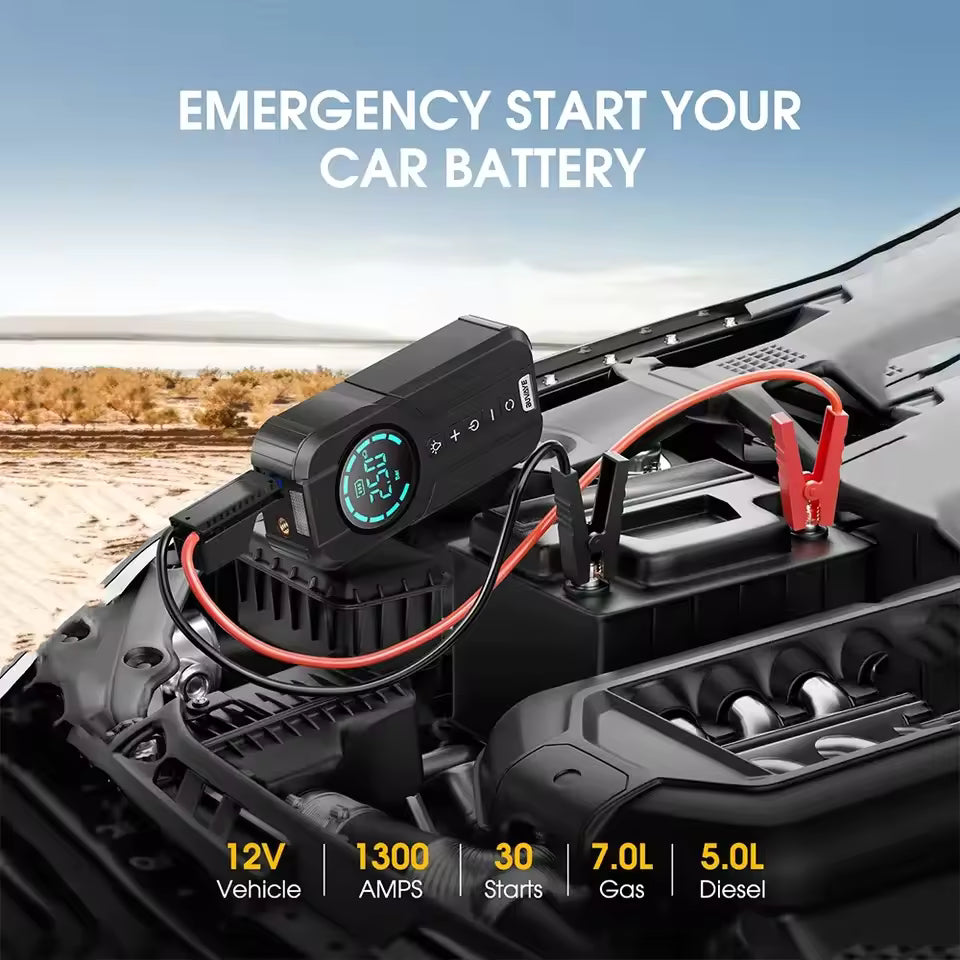 🛠️ منفاخ هواء متعدد الوظائف مع بطارية 15000mAh – 4 في 1