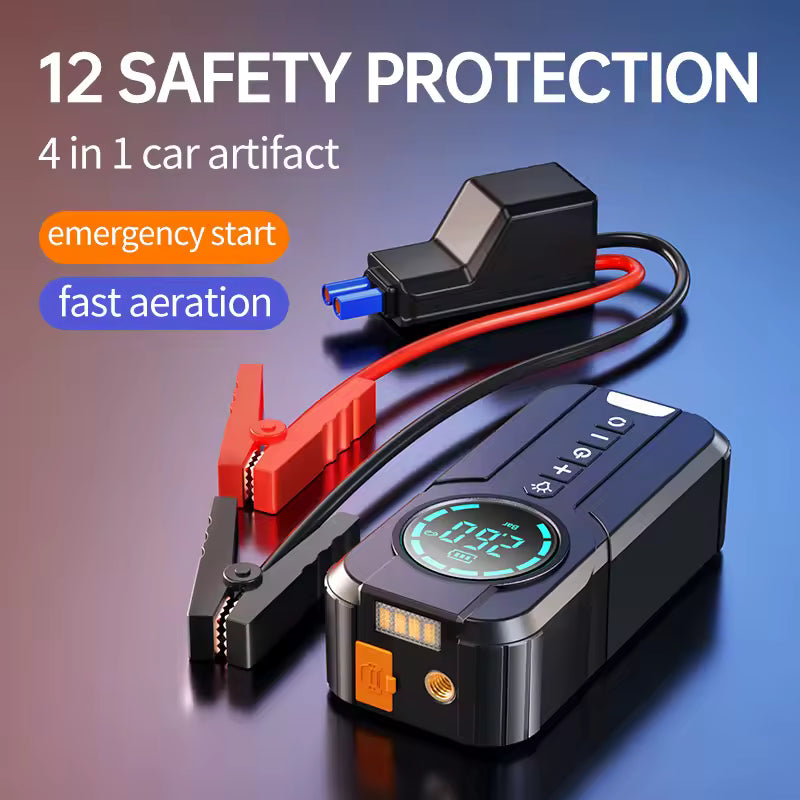 🛠️ منفاخ هواء متعدد الوظائف مع بطارية 15000mAh – 4 في 1