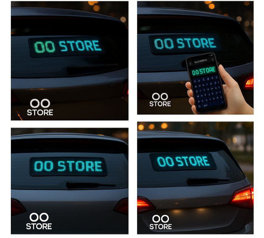 لاصقة led تقدر تكتب عليها اي حاجه للعربيات