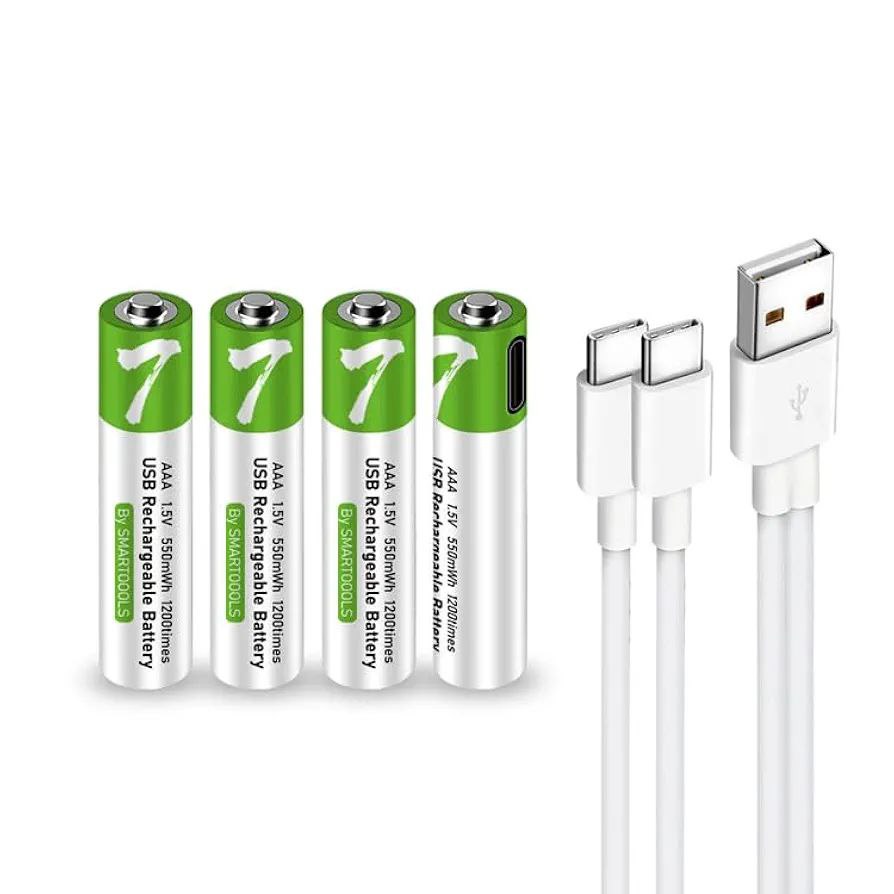 بطاريات USB-C قابلة لإعادة الشحن