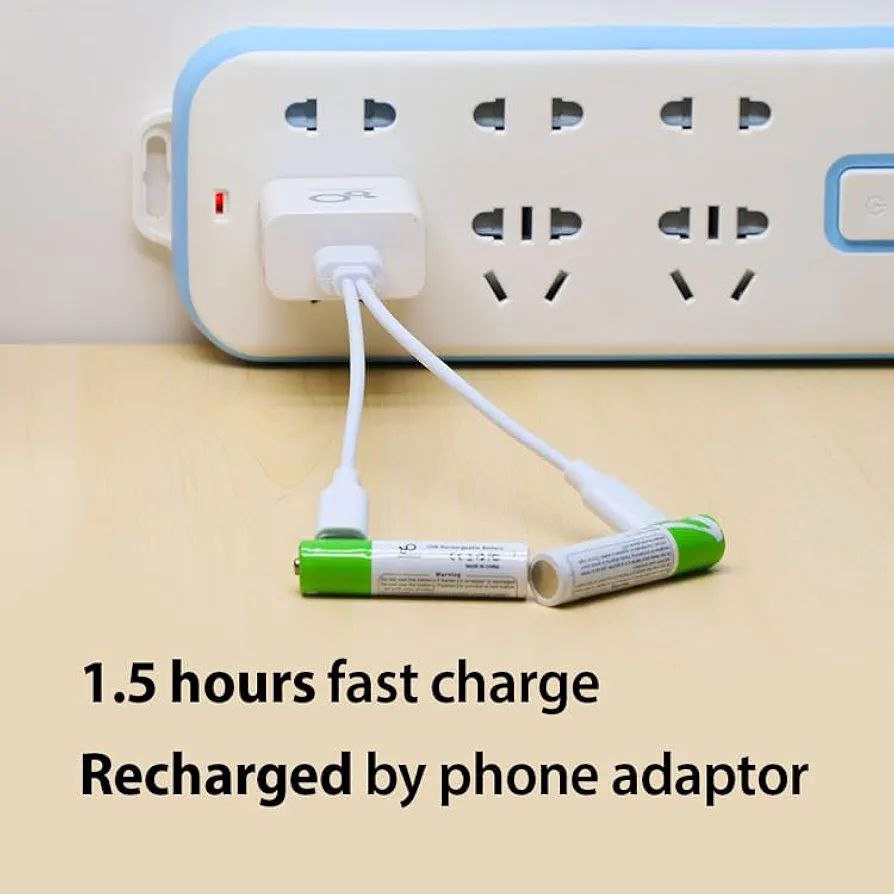 بطاريات USB-C قابلة لإعادة الشحن